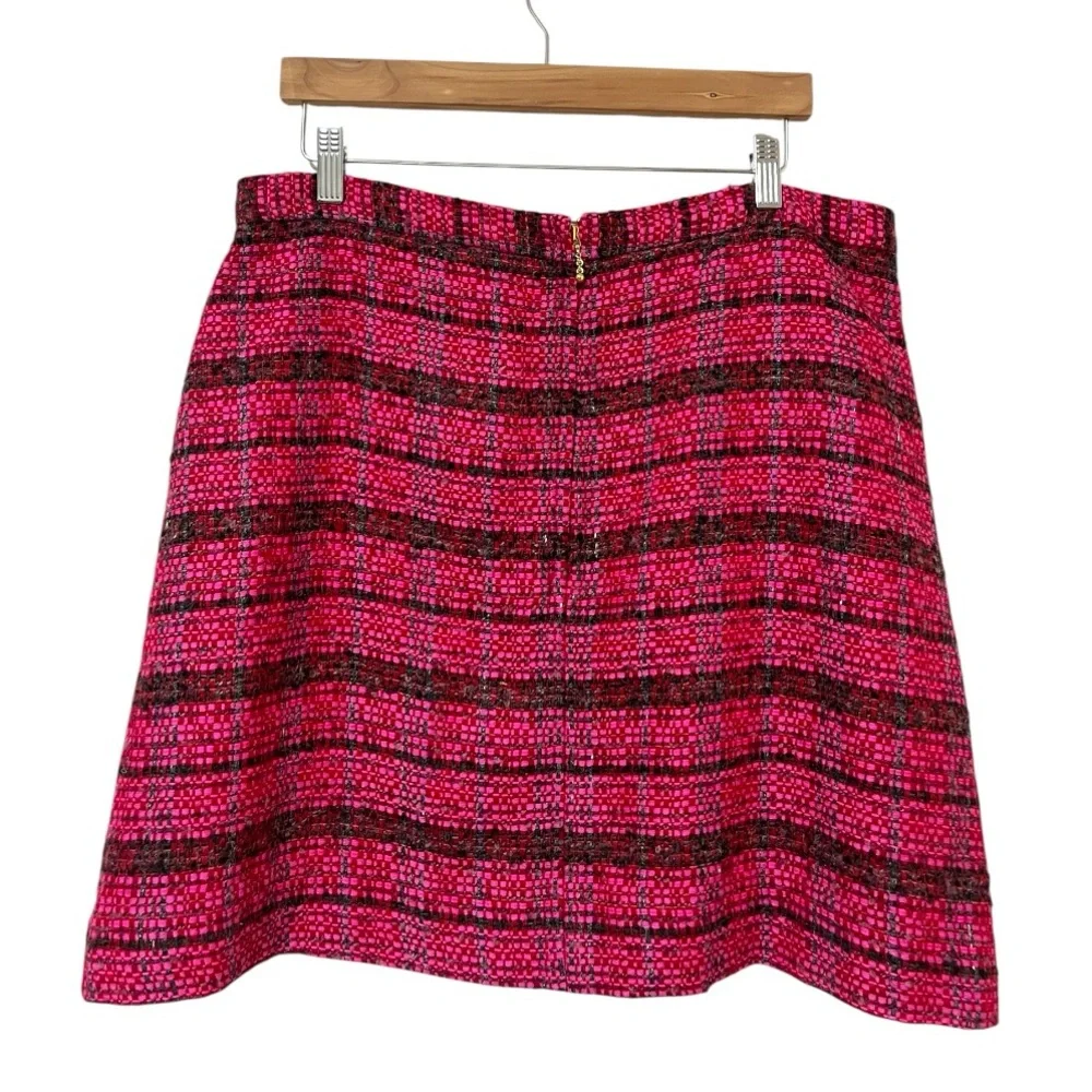 Kate spade tweed mini skirt barbiecore